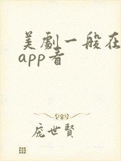 美剧一般在哪个app看