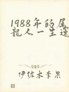 1988年的属龙人一生运势