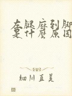 左腿麻到脚底板是什么原因