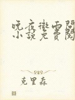 晚夜微雨问海棠小说免费阅读