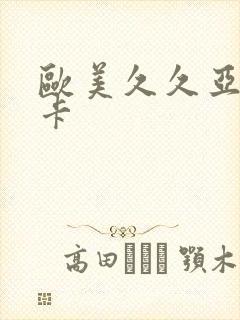 欧美久久亚洲不卡