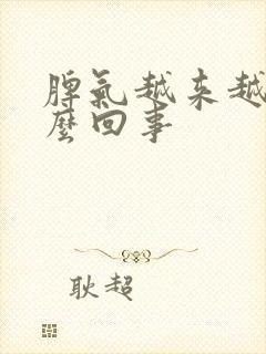 脾气越来越差怎么回事