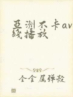 亚洲不卡av在线播放