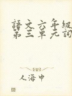 语文六年级下册第三单元词句段运用