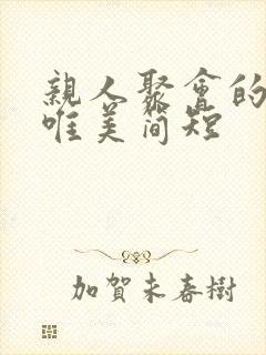 亲人聚会的句子唯美简短