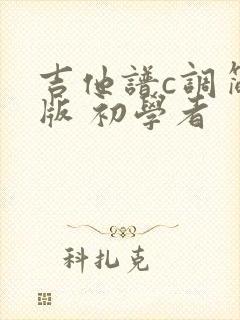 吉他谱c调简单版 初学者