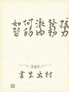 如何激发孩子学习的内动力