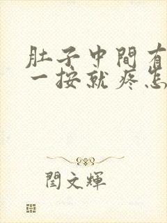 肚子中间有硬块一按就疼怎么回事