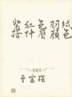 紫红色羽绒服内搭什么颜色衣服好看