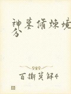 神墓修炼境界划分