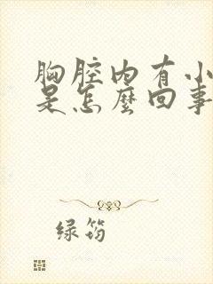 胸腔内有小结节是怎么回事