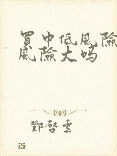 买中低风险理财风险大吗