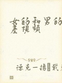 女的和男的差差差视频