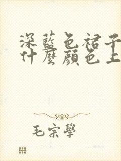 深蓝色裙子搭配什么颜色上衣好看