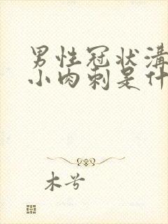 男性冠状沟里有小肉刺是什么症状