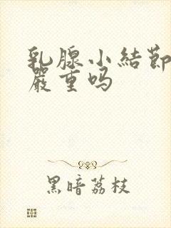 乳腺小结节3类严重吗