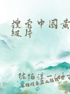 搜索中国黄色一级片