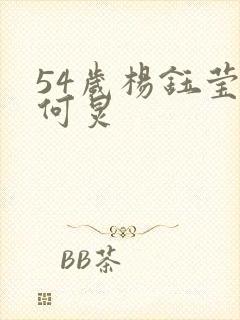 54岁杨钰莹和何炅