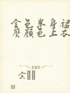 金色半身裙配什么颜色上衣