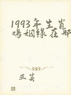 1993年生肖鸡姻缘在哪年