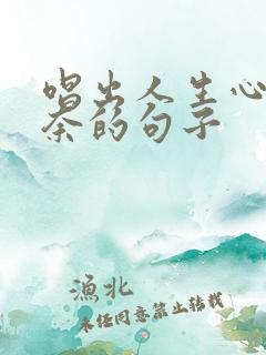 唱出人生心酸无奈的句子