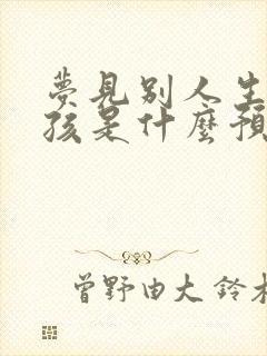 梦见别人生小男孩是什么预兆