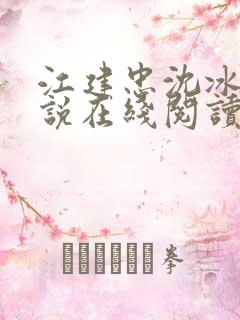 江建忠沈冰雁小说在线阅读