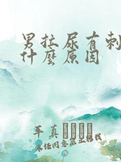 男拉尿有刺痛感什么原因