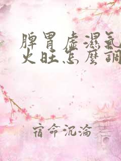 脾胃虚湿气重肝火旺怎么调理