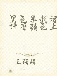 黑色半截裙子搭什么颜色上衣好看