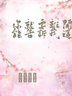 你就要离开我谁能告诉我这是什么歌