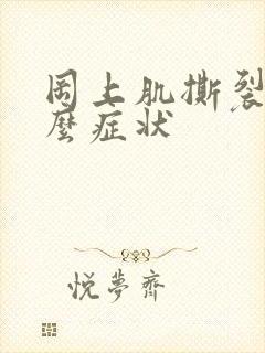 冈上肌撕裂有什么症状