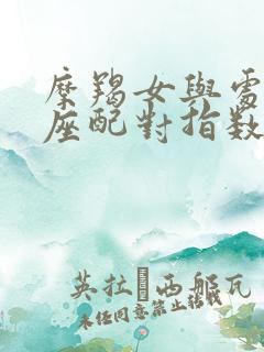 摩羯女与处女男座配对指数