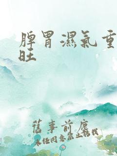 脾胃湿气重肝火旺