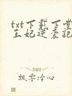 txt下载下堂王妃逆袭记