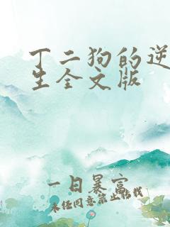 丁二狗的逆袭人生全文版