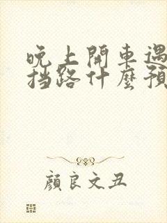 晚上开车遇到蛇挡路什么预兆