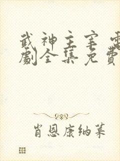 武神主宰 电视剧全集免费观看