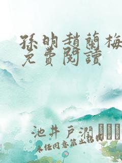 孙明赵兰梅小说免费阅读