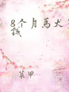 8个月马犬多少钱