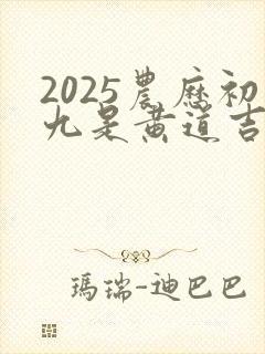 2025农历初九是黄道吉日吗