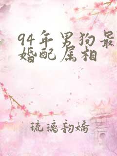 94年男狗最佳婚配属相