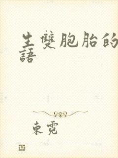 生双胞胎的祝福语