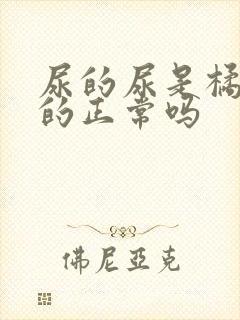 尿的尿是橘黄色的正常吗