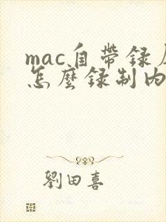 mac自带录屏怎么录制内部声音