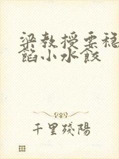 梁教授要稳住肉馅小水饺