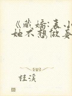 《藏娇:表小姐她不想做妾》