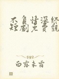 不负情深终相见短剧免费观看全集