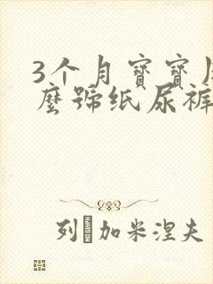 3个月宝宝用什么号纸尿裤