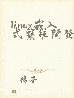 linux嵌入式系统开发工程师